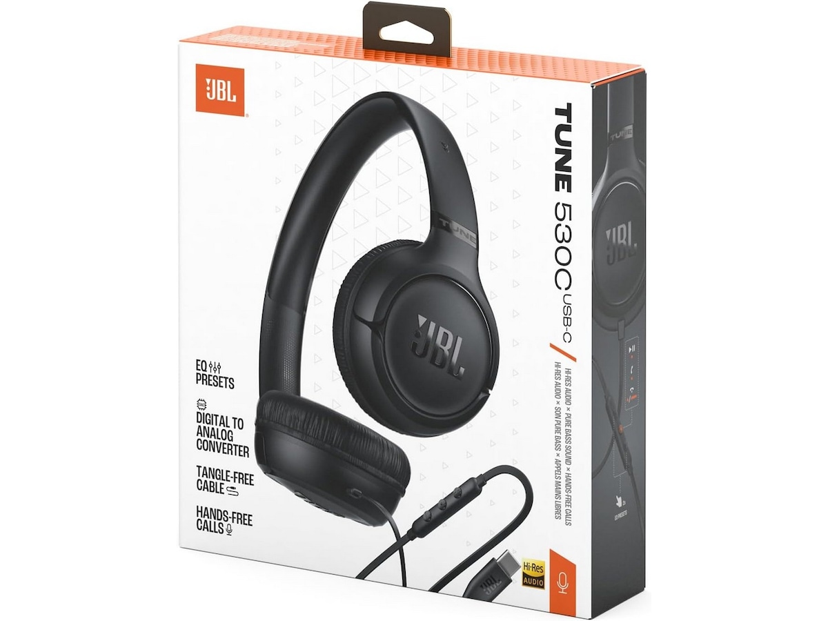 JBL Tune 530C Hodetelefoner, Over-Ear (sort) Hodetelefoner