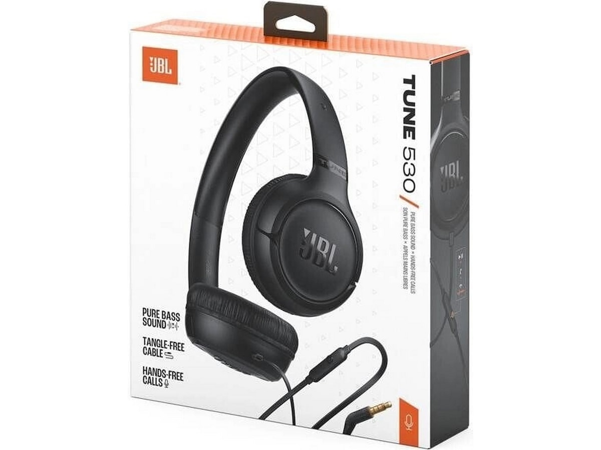 JBL Tune 530 Hodetelefoner, On-Ear (sort) Hodetelefoner
