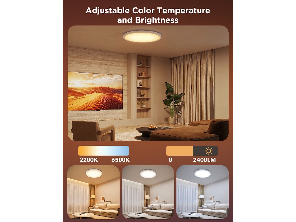 Govee Rund Smart Taklampe 30cm Taklampe