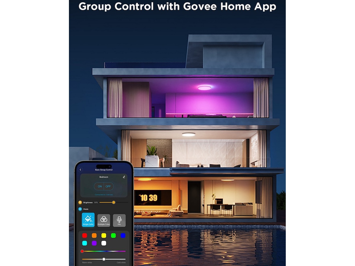 Govee Rund Smart Taklampe 30cm Taklampe