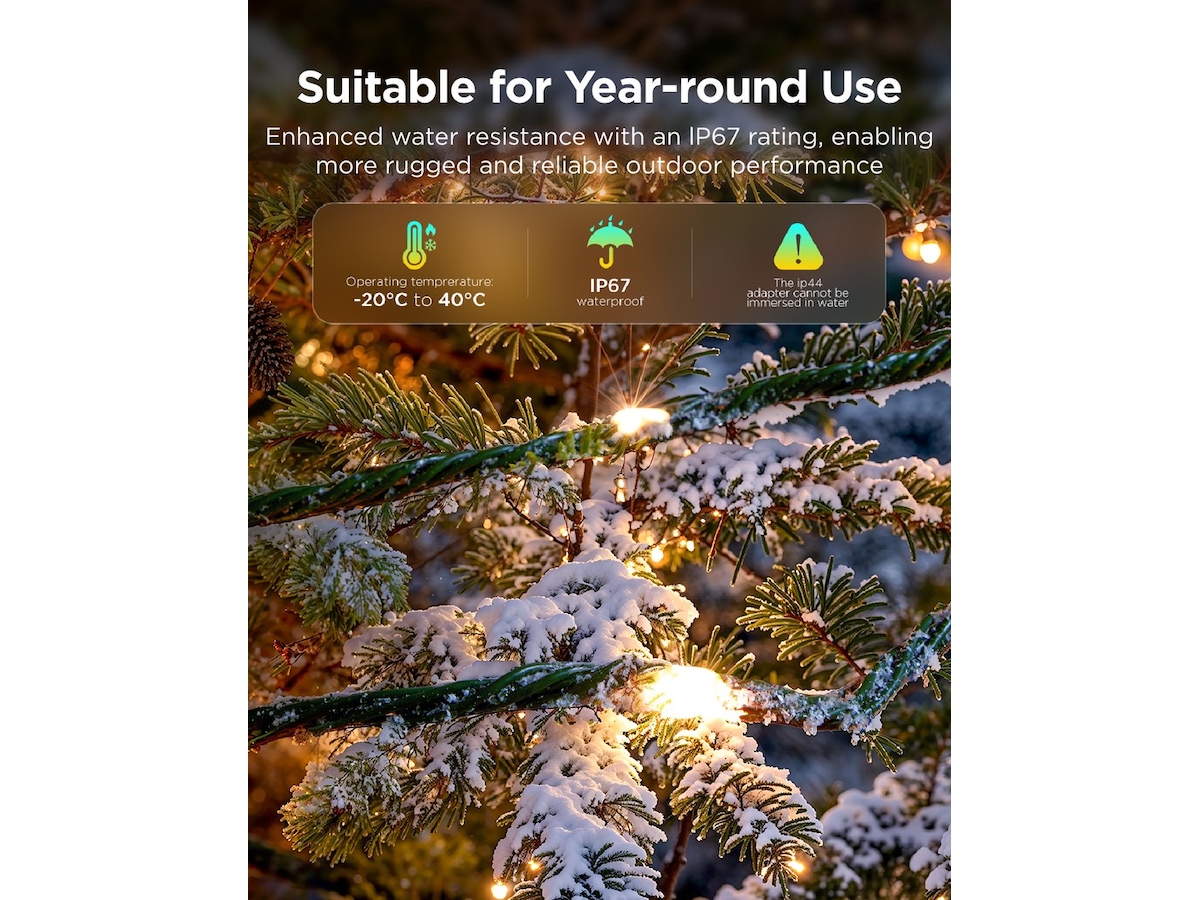 Govee Christmas String Lights 2 20M Led strips & underholdning