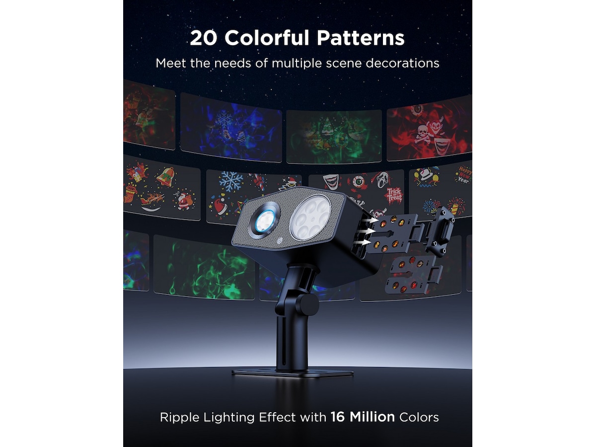 Govee utendørs dekorasjonsprojektorlys Led strips & underholdning