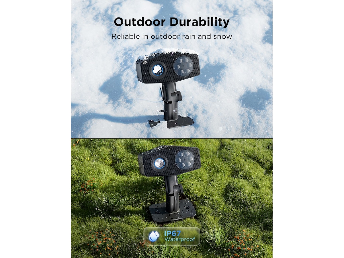 Govee utendørs dekorasjonsprojektorlys Led strips & underholdning