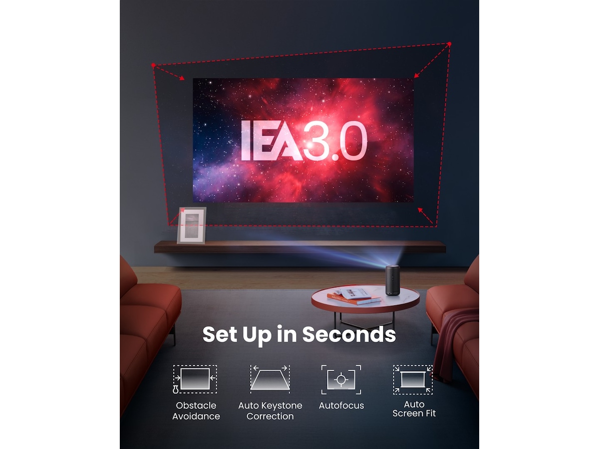 Anker Nebula Capsule 3 DLP Projektor (sort) -B-Grade Demo TV/projektor