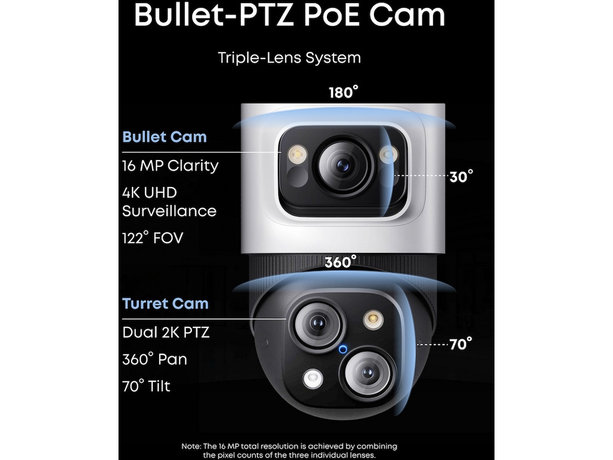 Eufy NVR Security System S4 overvåkningskamera (4 kameraer) Overvåkningskameraer