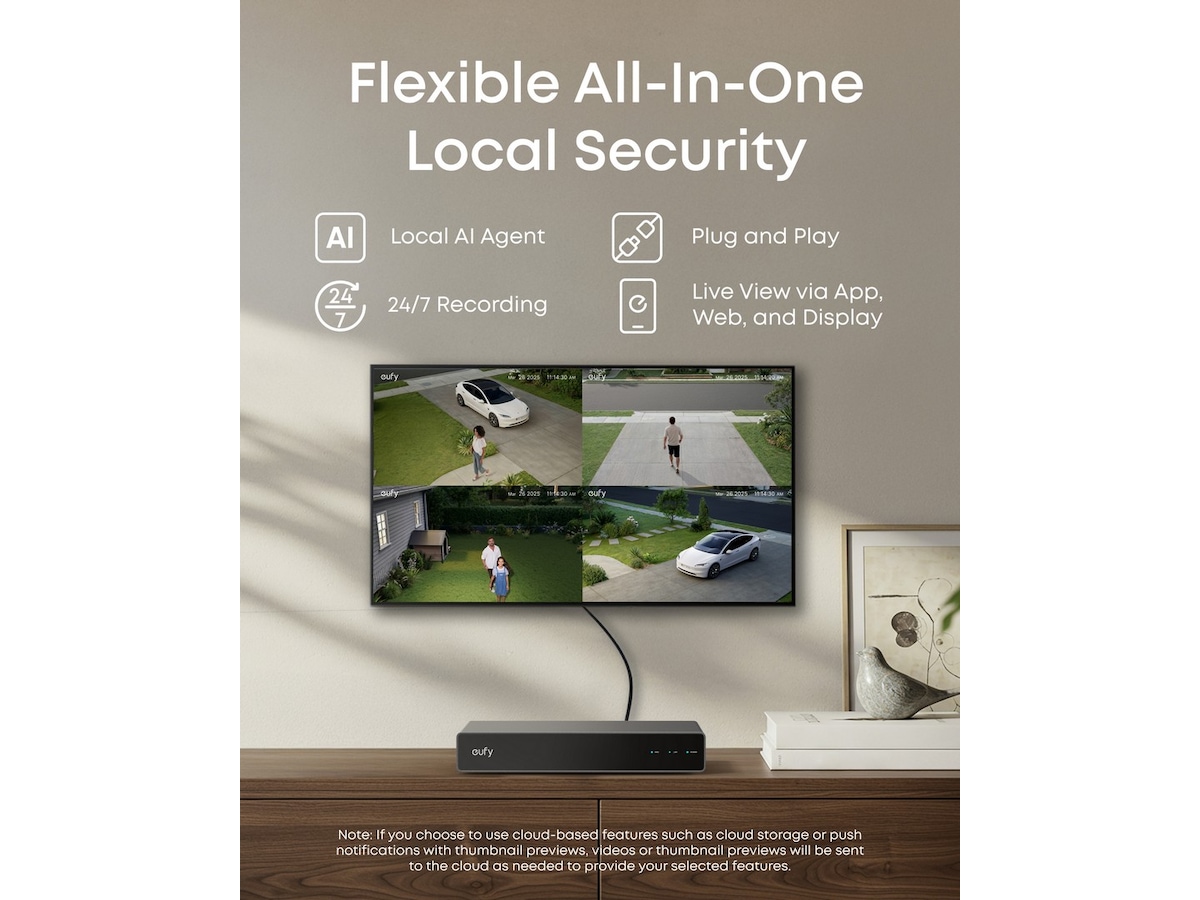 Eufy NVR Security System S4 overvåkningskamera (4 kameraer) Overvåkningskameraer