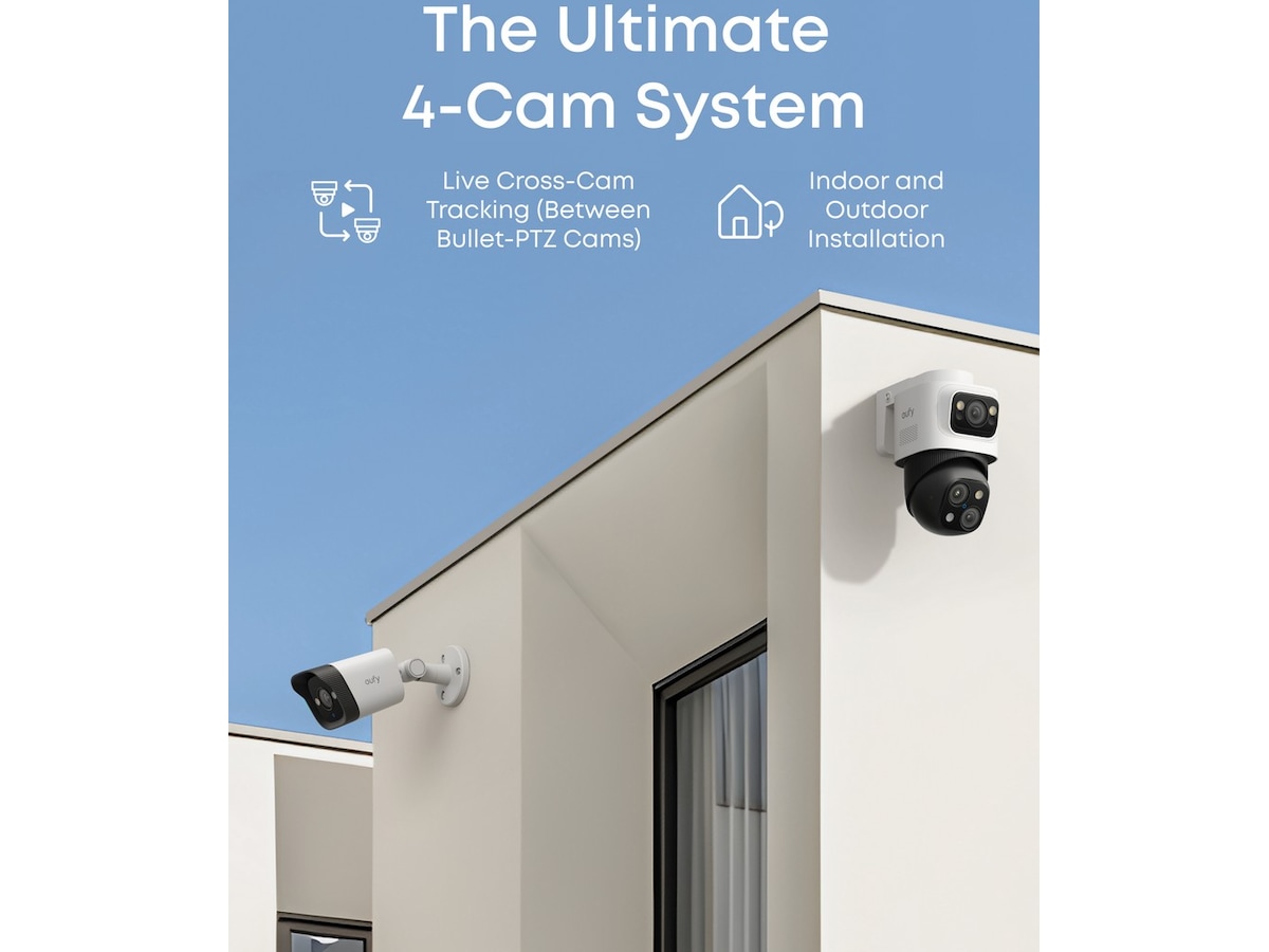 Eufy NVR Security System S4 overvåkningskamera (4 kameraer) Overvåkningskameraer