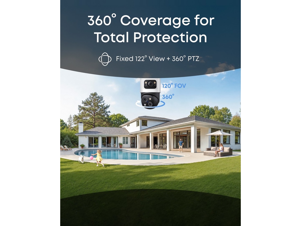 Eufy PoE Cam S4 add-on overvåkingskamera Overvåkningskameraer