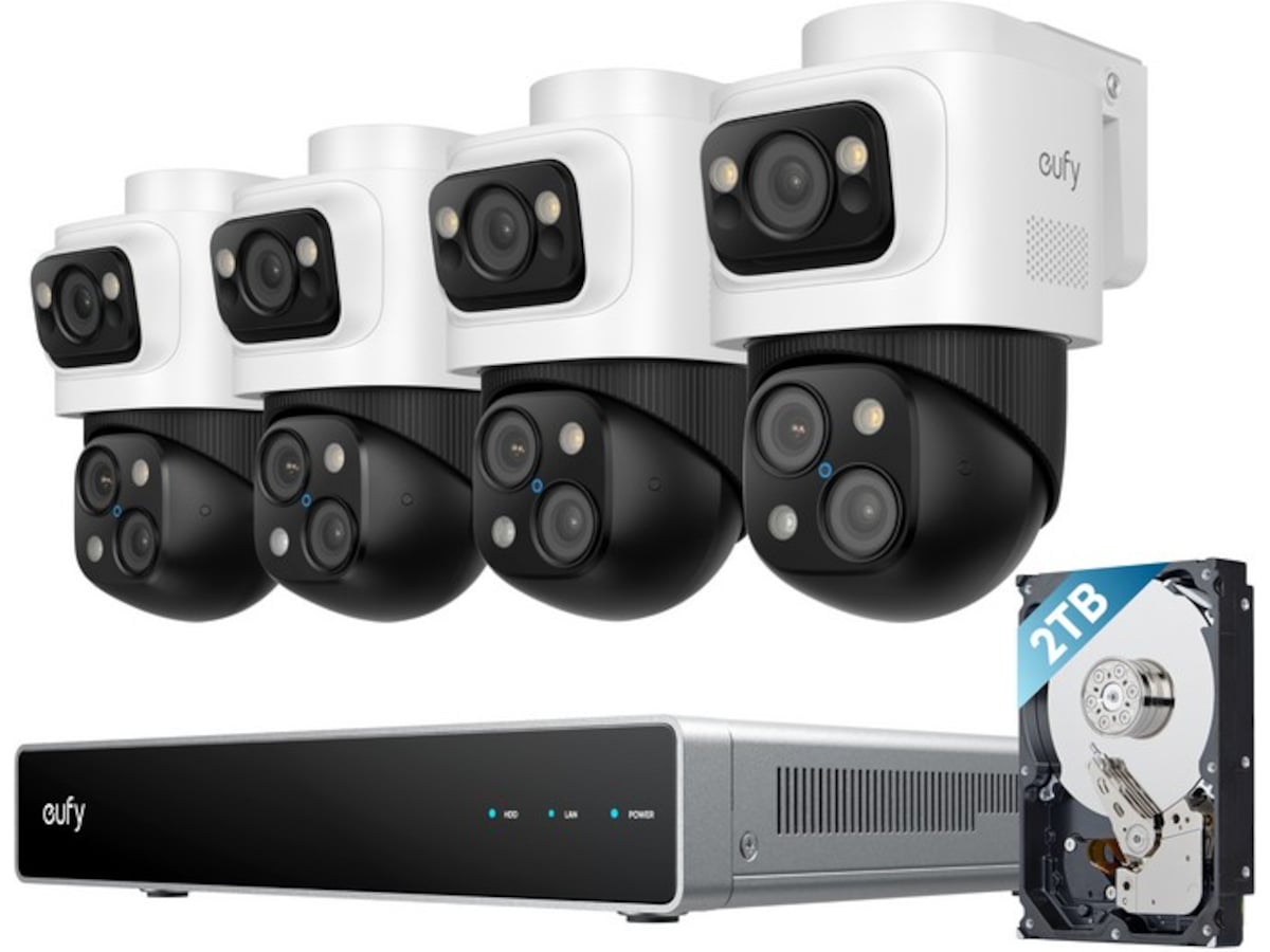 Eufy NVR Security System S4 Max 4-cam Overvåkningskameraer