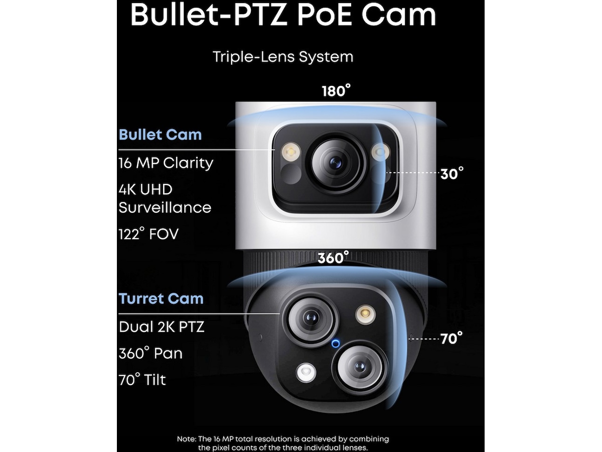 Eufy NVR Security System S4 Max 4-cam Overvåkningskameraer