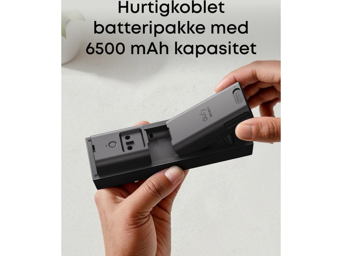 Eufy Video Doorbell C31 videoringeklokke (sort) Ringeklokker