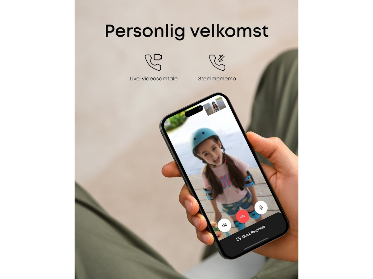 Eufy Video Doorbell C31 videoringeklokke (sort) Ringeklokker
