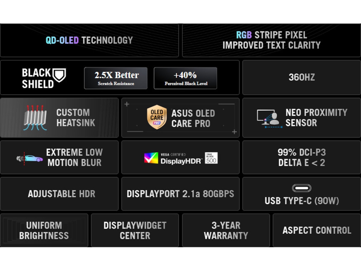 ASUS 34" gamingskjerm ROG Swift PG34WCDN Gamingskjermer