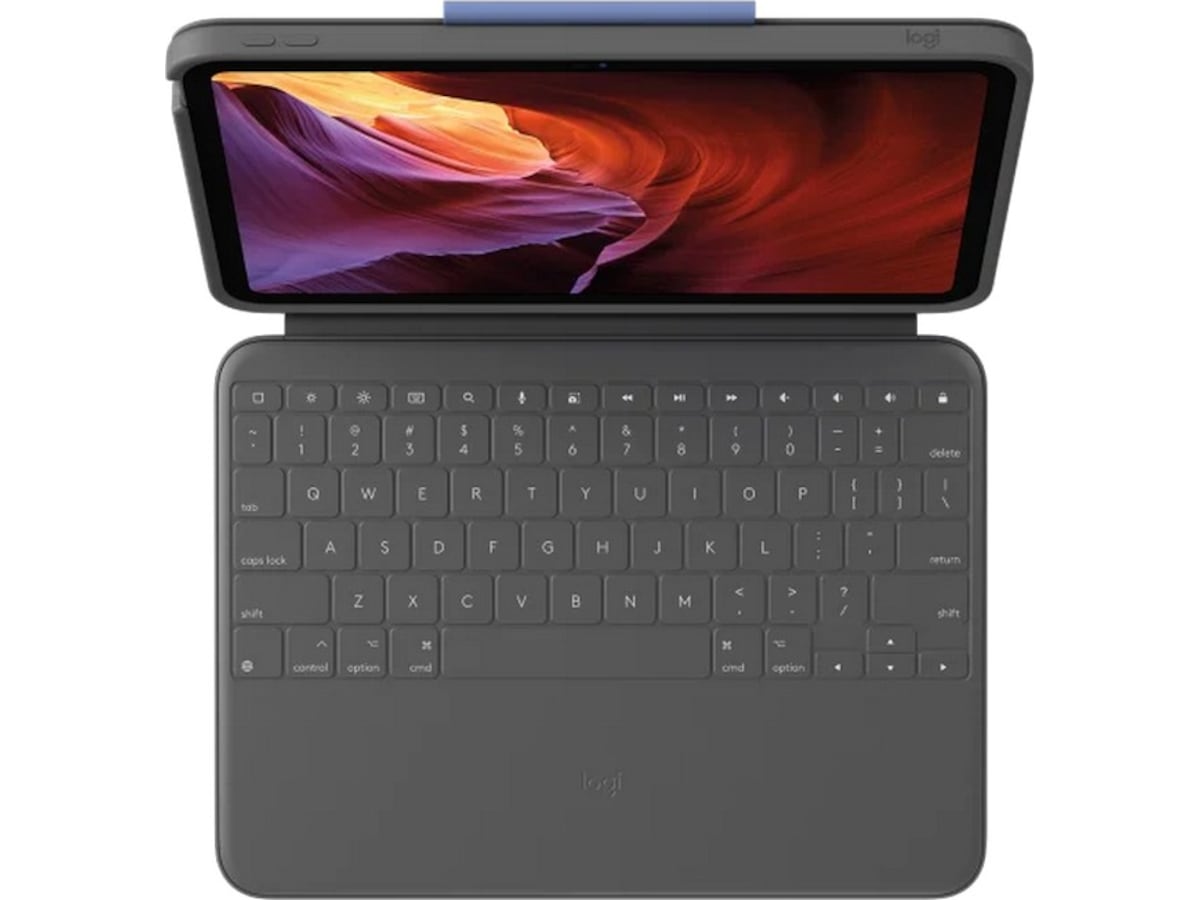 Logitech iPad 10,9" / 11" Rugged Folio Tastaturdeksel (oxford grey) Deksel til nettbrett