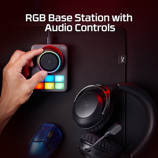 RGB BASE STATION WITH AUDIO CONTROLS
