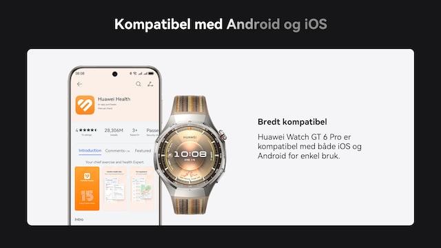 Kompatibel med Android og iOS