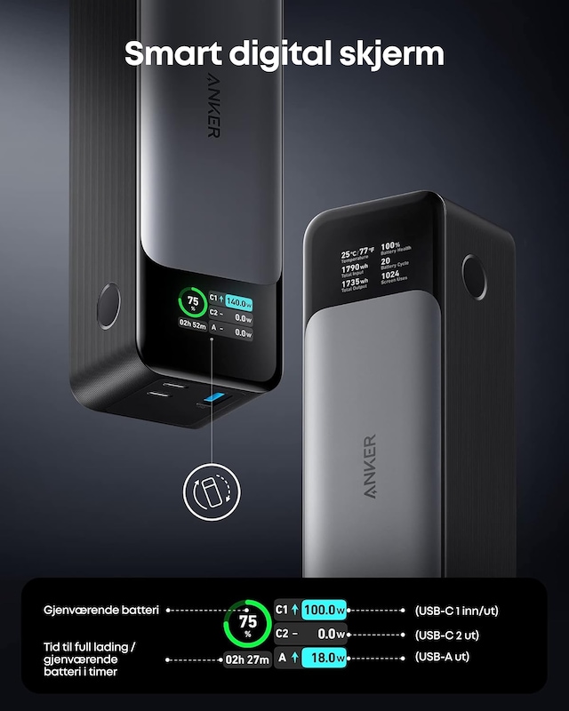 Anker 737 GaN Prime Powerbank Anker 737 GaN Prime Powerbank
