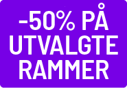 -50% på utvalgte rammer