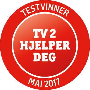 TV2 Hjelper deg Testvinner MAI 2017