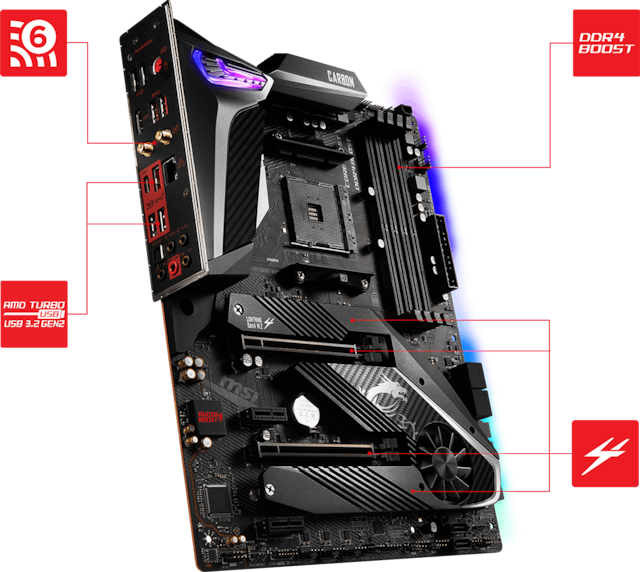 MSI MPG X570 GAMING PRO CARBON MSI MPG X570 GAMING PRO CARBON