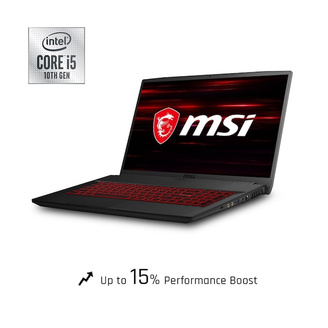 MSI GF65 tynn 15,6" FHD 120 Hz Intel Core i5-prosessor