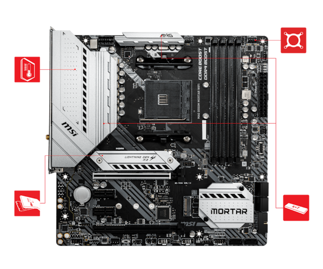 MSI MAG B550M MORTAR WIFI MSI MAG B550M MORTAR WIFI