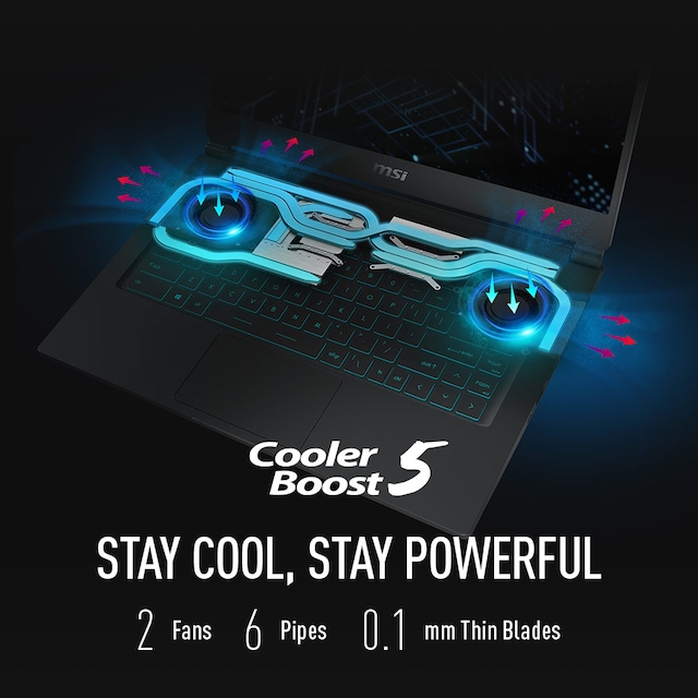 MSI Stealth 15M 15,6" FHD Cooler Boost 5
