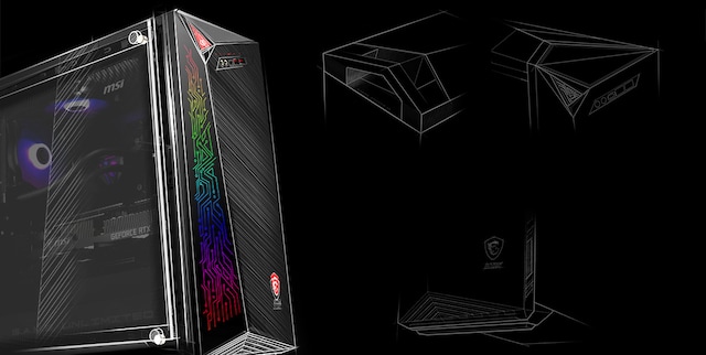 MSI Infinite X MEG Desktop RGB-fargedesign MSI Infinite X MEG Desktop RGB-fargedesign
