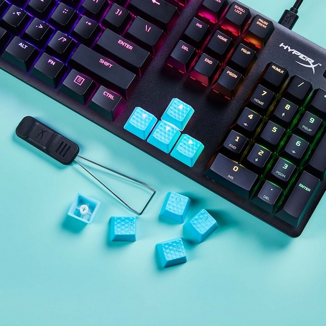 HyperX Rubber Keycaps (blå) Gaming tastatur Komplett.no