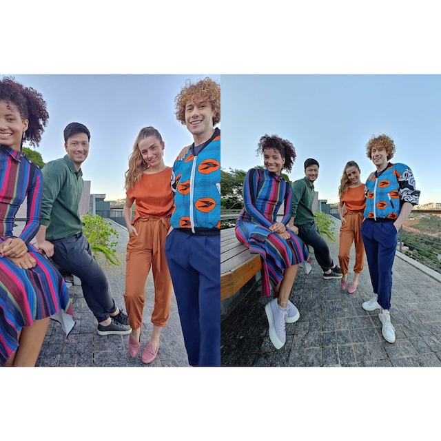 Få med mer i bildet når bildefeltet utvides til 50 MP oppløsning med ultravidvinkelobjektivet.