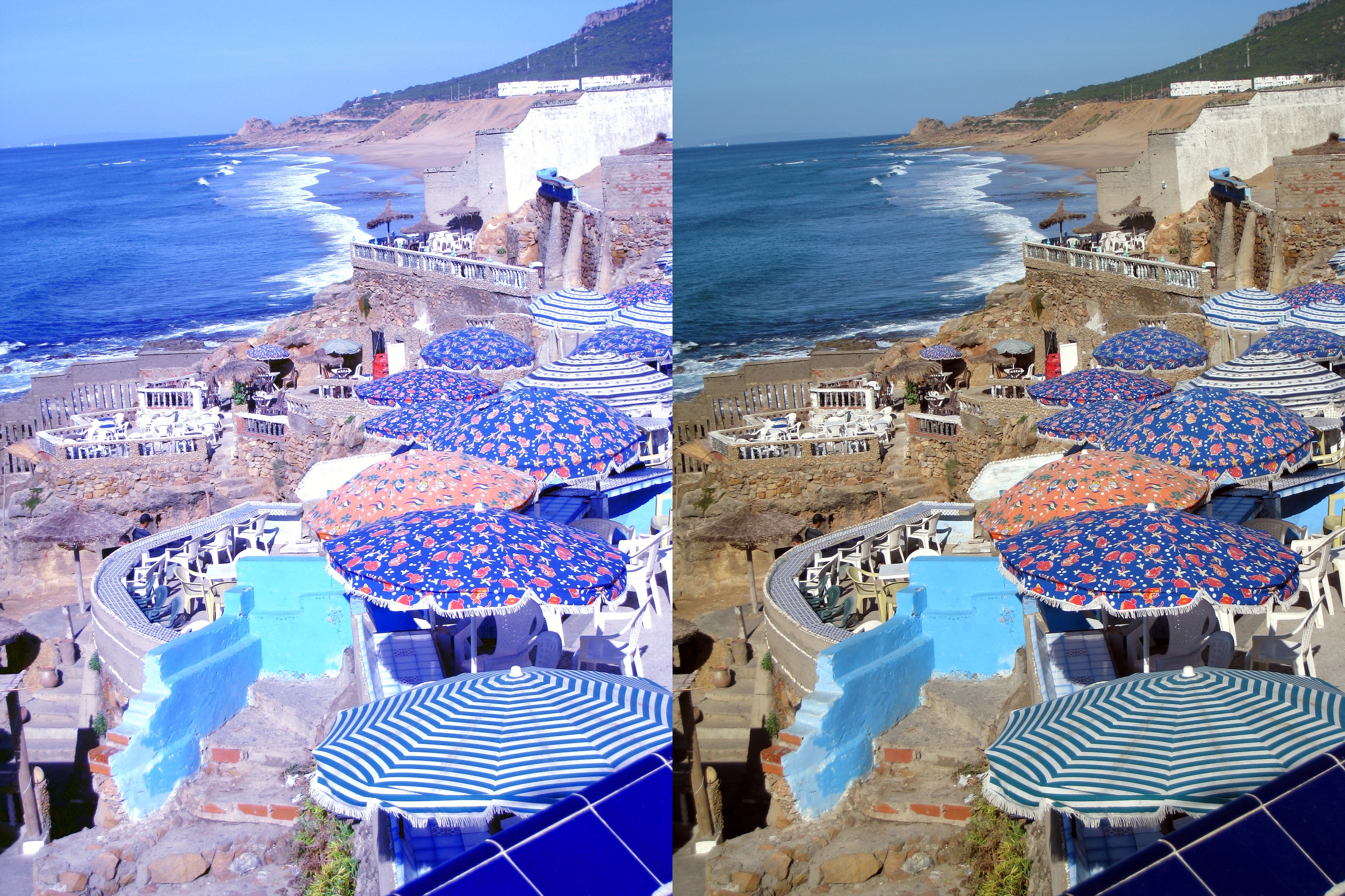 Eksempel på hvordan et ukalibrert bilde kan skille seg fra et kalibrert bilde Eksempel på hvordan et ukalibrert bilde kan skille seg fra et kalibrert bilde