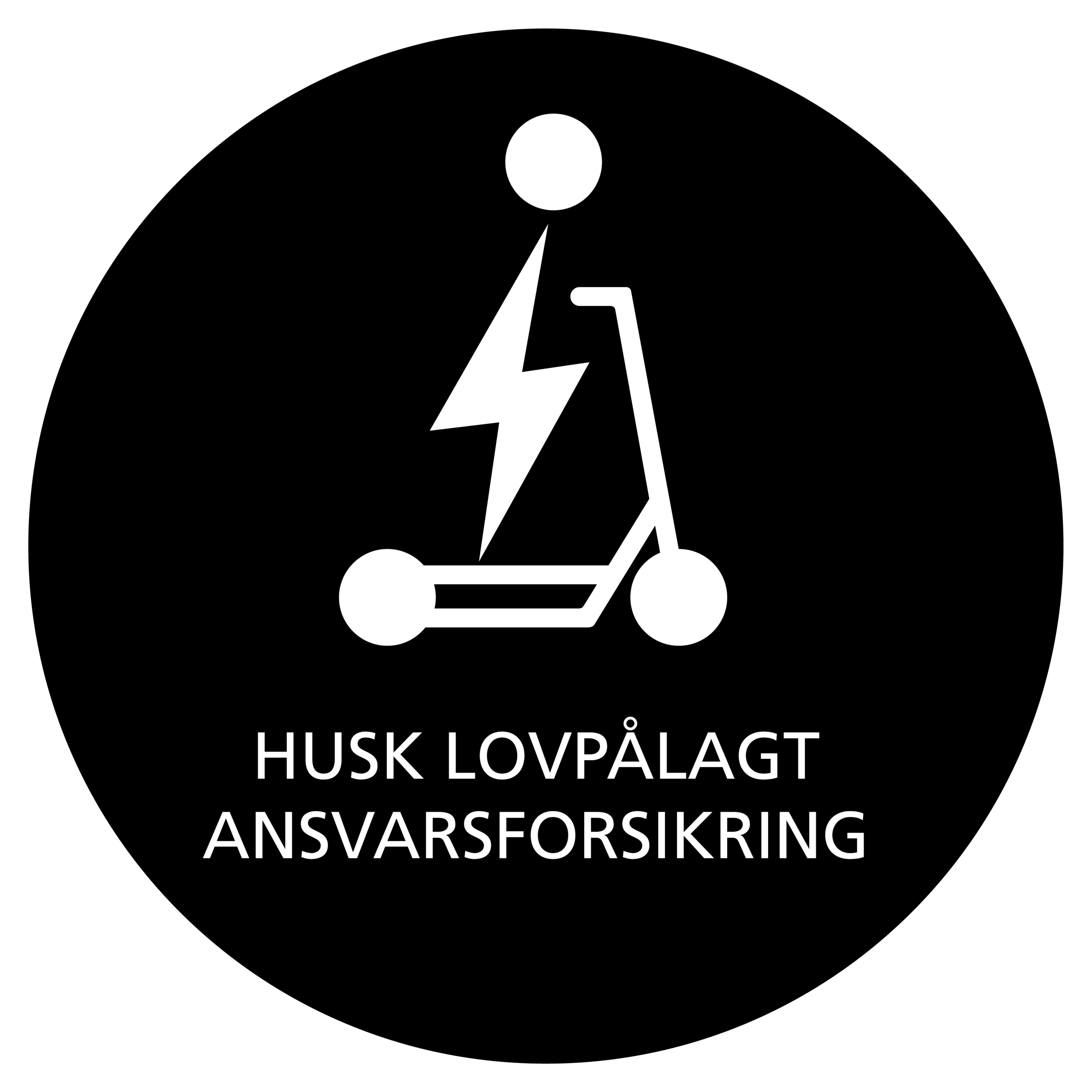 elsparkesykkel skal ha ansvarsforsikring