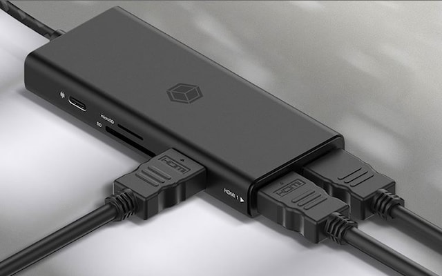 Tre skjermer samtidig med opptil 2K@60 Hz Tre skjermer samtidig med opptil 2K@60 Hz