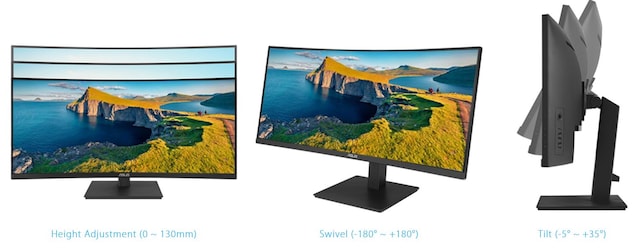 ASUS 34" buet skjerm VA34VCPSN