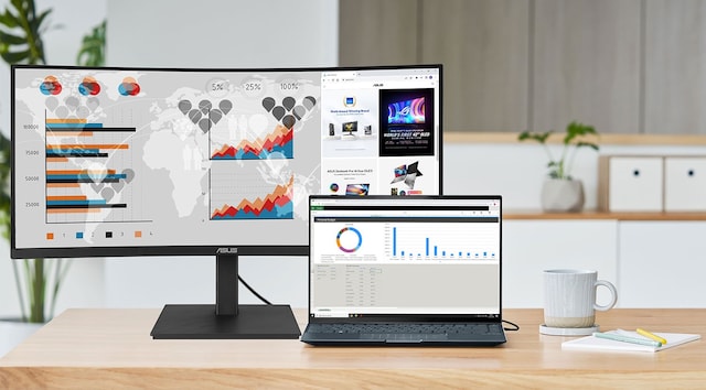 ASUS 34" buet skjerm VA34VCPSN