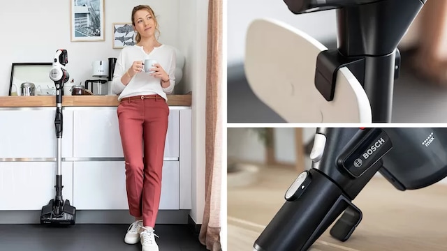 Sett støvsugeren trygt i fra deg når du vil ta en pause.