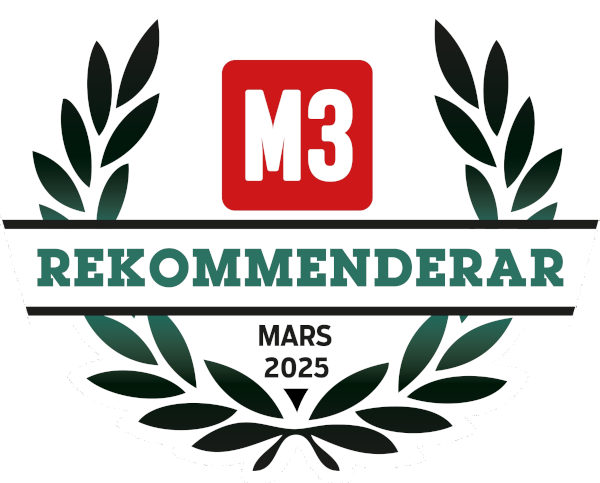 M3 rekommenderar mars 2025